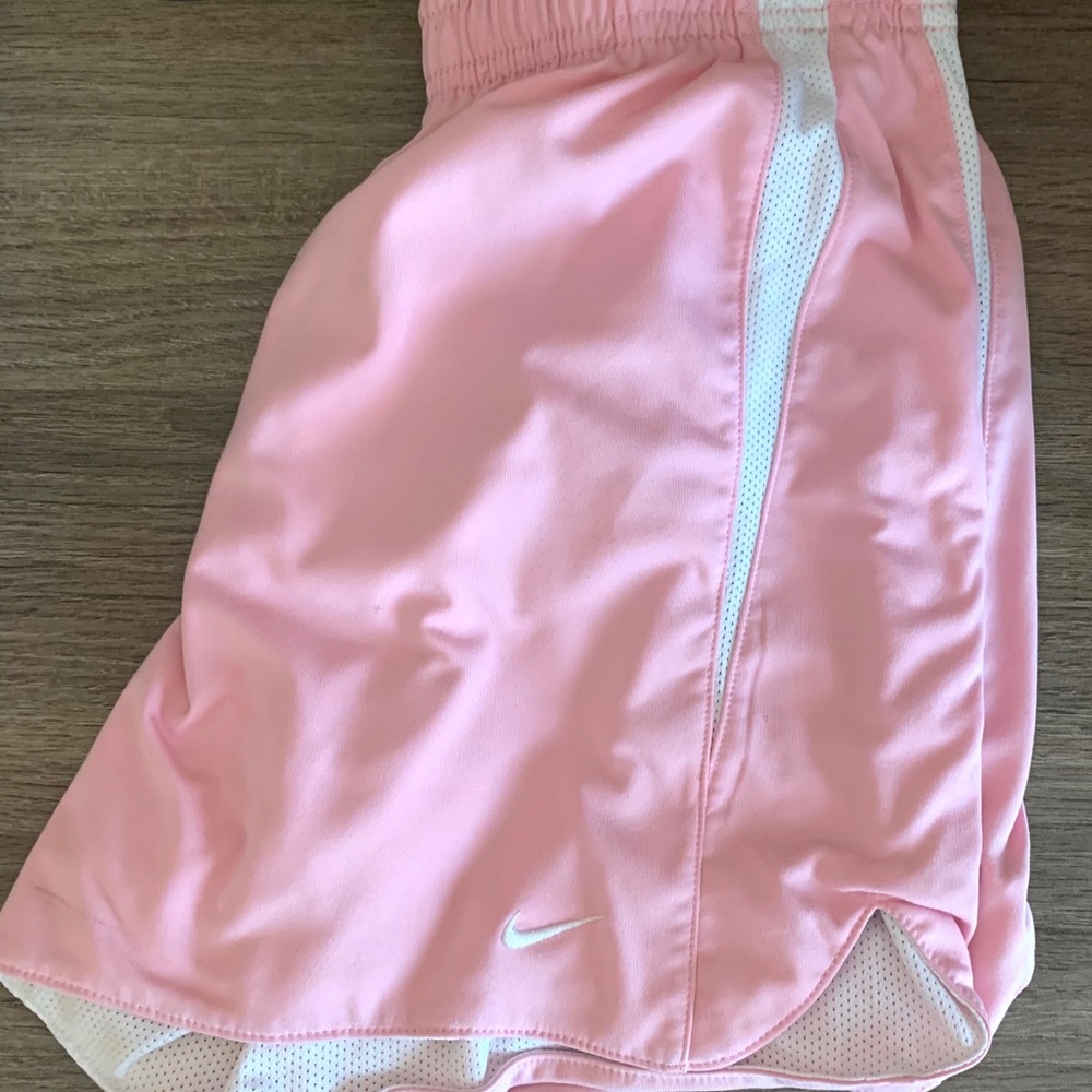 REVERSABLE WHITE AND PINK NIKE SHORTS